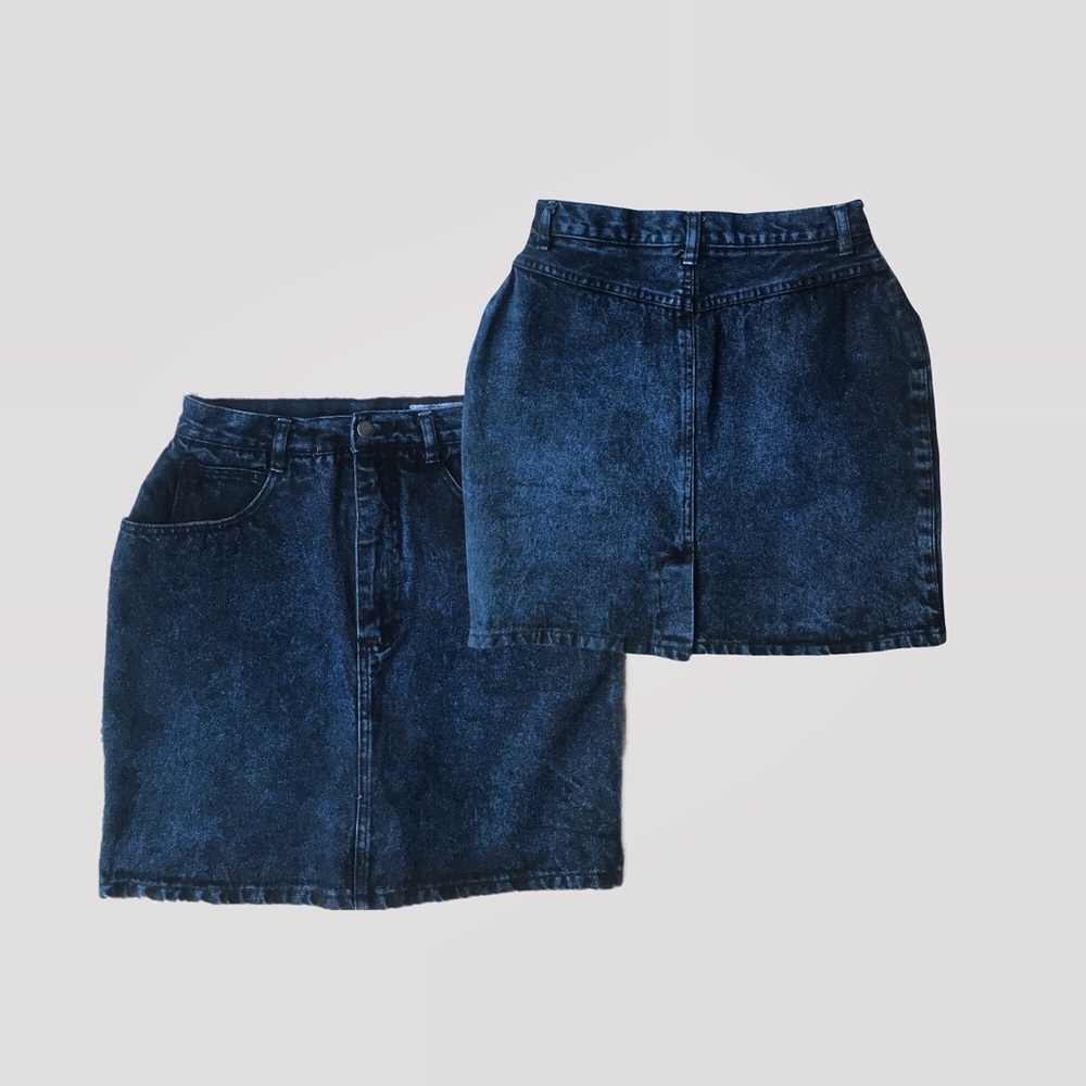 Vintage Stefano world wide blue mini skirt